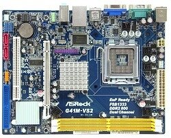 ASRock G41M-VS2(M/ASRK) OEM {S775, G41, DDR2 800, PCI-E, 6ch Audio, VGA, SATAII, mATX}