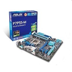 ASUS P7P55-M {LGA1156, P55, DDR3 2200(O.C.), SATA2,RAID,PCI-E,GBL,8ch Audio,1394,mATX} RTL