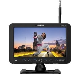 Портативный ТВ Hyundai H-LCD701 7" 16:9 ТВ-тюнер SD